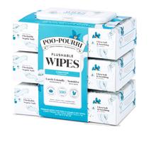 Toalhas umedecidas descartáveis Poo-Pourri sem fragrância 150 unidades