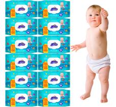 Toalhas Umedecidas Estrelinha Wipes Care Cuidado Bebê - 120 - Kit - 12 - 1