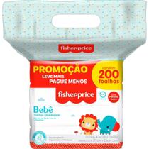 Toalhas Umedecidas FISHER-PRICE C/PERFUME 200FLS. Pacote - Hygieline