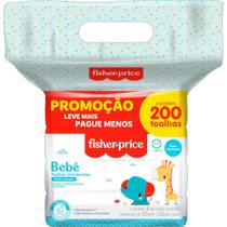 Toalhas Umedecidas FISHER-PRICE S/PERFUME 200FLS. Pacote