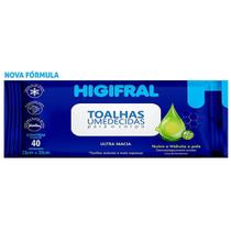 Toalhas umedecidas higifral c/40 p/adulto Toalhas umedecidas higifral c/40 p/adulto