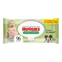 Toalhas Umedecidas Huggies Higiene Superior Limpa 2x Mais - 96 Unidades Toalhas Umedecidas Huggies Higiene Superior Limpa 2x Mais - 96 Unidades