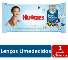 Toalhas Umedecidas Huggies Tripla Proteção 88 Unidades