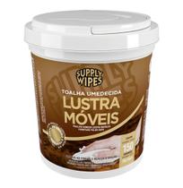 Toalhas Umedecidas Lustra Móveis Supply Wipes Limpa, dá brilho e Perfuma 150 unid