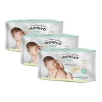 Toalhas Umedecidas Mamito Baby Rn Kit 3 Pacotes C/70 Folhas