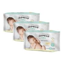 Toalhas Umedecidas Mamito Baby Rn Kit 3 Pacotes C/70 Folhas