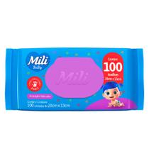 Toalhas Umedecidas Mili Baby Proteção Delicada 100 Unidades