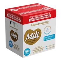 Toalhas Umedecidas Mili Love Care 500 unidades Toalhas Umedecidas Mili Love Care 500 unidades