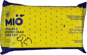 Toalhas Umedecidas para Pets Mio - Lenço Umedecido para Cães e Gatos 50 unidades Toalhas Umedecidas para Pets Mio - Lenço Umedecido para Cães e Gatos 50 unidades