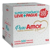 Toalhas Umedecidas Puro Amor Pack 500 Unidades