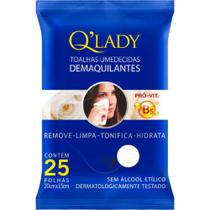 Toalhas Umedecidas Q LADY Demaquilante 25 Folhas Toalhas Umedecidas Q LADY Demaquilante 25 Folhas