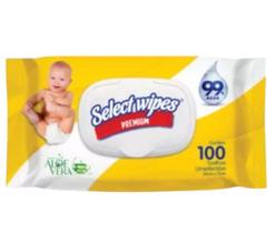 Toalhas Umedecidas Select Wipes Premium C/ 100 UND