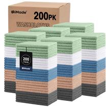 Toalhas UNIMADE, pacote com 200 toalhas de rosto, 30x30cm, microfibra