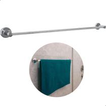 Toalheiro 60 Cm Cromado Metal Inox Porta Toalha De Banho Parede Banheiro Suporte Redondo Barra Inox 304 Reta Acessório Lavabo Luxo Fixação Dupla Toalheiro 60 Cm Cromado Metal Inox Porta Toalha De Banho Parede Banheiro Suporte Redondo Barra Inox 304 Reta Acessório Lavabo Luxo Fixação Dupla