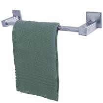 Toalheiro Aço Inox 30cm Suporte Porta Toalha De Rosto Lavabo Azaléia