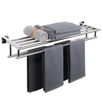 Toalheiro Alise Alise 304 em aço inoxidável 80cm cromado polido Toalheiro Alise Alise 304 em aço inoxidável 80cm cromado polido