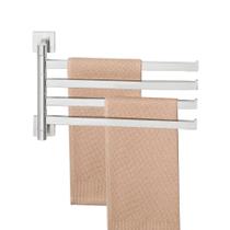 Toalheiro Alise Swivel 4-Arm Swing Out SUS304 em aço inoxidável Toalheiro Alise Swivel 4-Arm Swing Out SUS304 em aço inoxidável