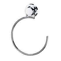 Toalheiro argola 18cm com ventosa aço carbono cromado - future 4057 Toalheiro argola 18cm com ventosa aço carbono cromado - future 4057