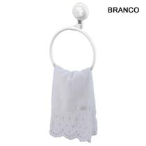 Toalheiro Argola Porta Toalha Para Banheiro 15cm C/ Ventosa - D' Presentes - OU