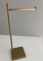 Toalheiro Bancada Aço Inox 304 Quadrado Dourado Fosco