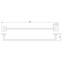 Toalheiro Barra 50cm Deca Clean 2040.C.050.CLN Cromado