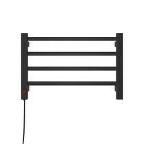 Toalheiro Casuli Aço Carbono Pequeno Lado esquerdo 220 Preto