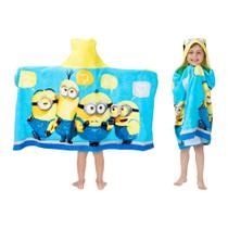 Toalheiro com capuz Despicable Me Minions Franco Kids 60x120cm