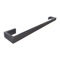 Toalheiro de Banho Quadrado Inox Cinza Grafite