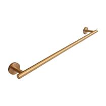 Toalheiro de Banho Redondo em Inox Rose Gold Fosco Slim