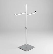 Toalheiro de mesa Duplo linha Quadrada Latão Cromado