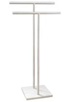 Toalheiro de pé EADOT de 40 cm em forma de T duplo com base de mármore