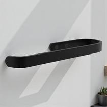 Toalheiro de Rosto Suporte Preto 18 cm
