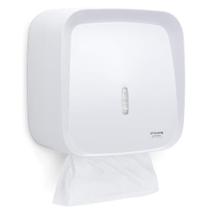 Toalheiro Dispenser Papel Toalha Interfolhado Premisse Linha Invoq Plástico Resistente Compacto