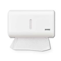 Toalheiro dispenser porta papel toalha interfolha Premisse Urban papeleira suporte banheiro branco - Premisse Urban Compacto
