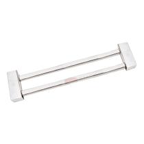 Toalheiro Duplo 30 Cms Quadrado Inox-metais Banheiro- Ilheus