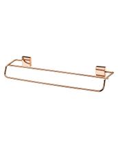 Toalheiro Duplo 45 Cm Aço Inox Rosé Gold - Porta Toalhas