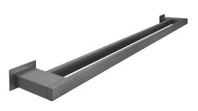 Toalheiro Duplo 60 cm Inox Grafite - Kromus RT0309G Toalheiro Duplo 60 cm Inox Grafite - Kromus RT0309G
