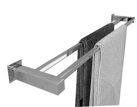 Toalheiro Duplo 60 cm - Kromus QD0411