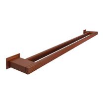 Toalheiro Duplo 90 cm Inox Corten - Kromus RT0310-90C