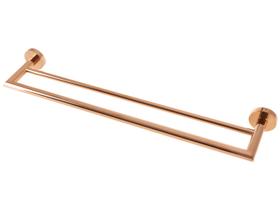 Toalheiro Duplo de Parede 60cm Rose Gold 2042 R82