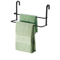 Toalheiro Duplo Preto Fosco Box Porta Toalha Banheiro