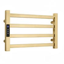 Toalheiro Elétrico Aço Inox Display Digit 30X45 Dourado 110V