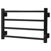 Toalheiro Elétrico Térmico Aquecido Para Toalhas, Cores Preto, Branco e Prata