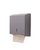 Toalheiro Inox Preto Espelhado Papel Toalha 600 Folhas