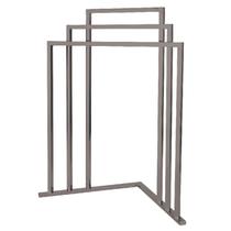 Toalheiro Kingston Brass SCC8278 em forma de L em aço de 3 camadas Toalheiro Kingston Brass SCC8278 em forma de L em aço de 3 camadas
