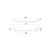 Toalheiro Linear Inverse Barra 2030.C240 Meber