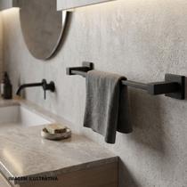 Toalheiro Linear Simples Fixação de Parede C34 Toalheiro Linear Simples Fixação de Parede C34