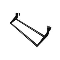 Toalheiro Para Box De Vidro 40cm Em Aço Inox Preto Fosco