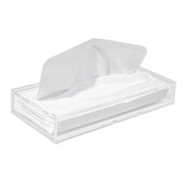 Toalheiro para Lavabo Acrílico Transparente Médio 31,8x15x5cm Toalheiro para Lavabo Acrílico Transparente Médio 31,8x15x5cm