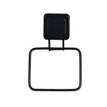 Toalheiro Quadrado Com Ventosas Porta Toalha Preto Banheiros 12 CM Toalheiro Quadrado Com Ventosas Porta Toalha Preto Banheiros 12 CM